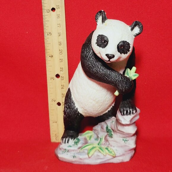 Vintage Lefton Panda with Bamboo Figurine Home Decor - Picture 8 of 12